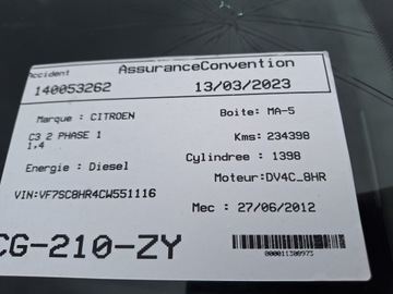 CITROEN C3 II 2 SC ULOŽENÍ AIRBAG DESKA KONZOLA KOKPIT PÁSY NAPÍNÁKY