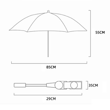 Коляска Umbrella Крючок для зонта на универсальной коляске Denim Blue