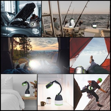 СВЕТОДИОДНАЯ ТУРИСТИЧЕСКАЯ ЛАМПА POWERBANK КЕМПИНГ ФАКЕЛ