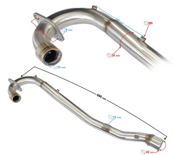 Выпускной коллектор NXT250 2022 года выпуска