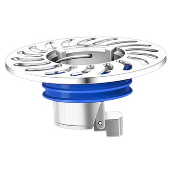 Самозакрывающийся, устойчивый к запахам трап, металлический, для кухни, серебристый.