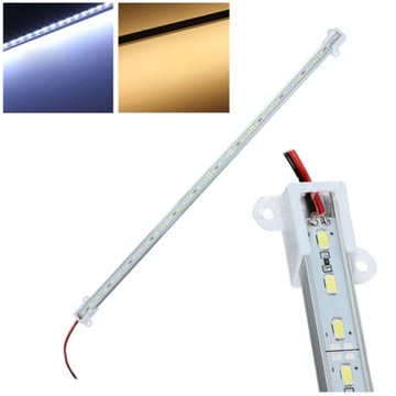 50CM 12V 36 LED 5630 SMD sztywna listwa drążek LED aluminiowa sztywna