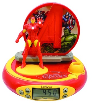 Budzik AVENGERS z Projektorem Zegar