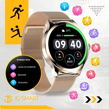 SMARTWATCH ЖЕНСКИЕ ЧАСЫ ПОЛЬСКОЕ МЕНЮ ВЫЗОВЫ SMART WATCH GOLD + БЕСПЛАТНО