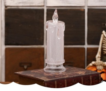 15 CM ŚWIECA ŚWIECZKA ELEKTRYCZNA OZDOBNA WKŁAD DO ZNICZY LED - W ZESTAWIE