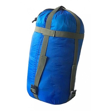 Компрессионный спальный мешок, водонепроницаемый, со шнурком, синий