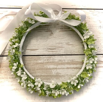 Венок для причастия из живых цветов, свадебный венок Причастие 2024, уникальный