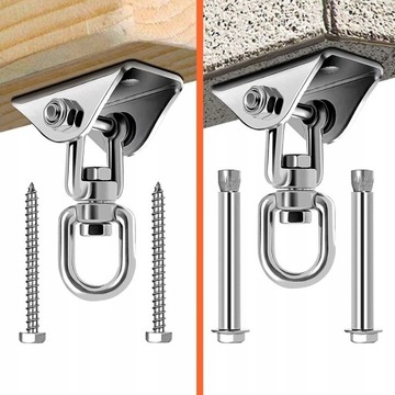 ПОТОЛОЧНЫЙ МОНТАЖ ГАМАКА КАЧЕСТВЕННЫЙ КРЮК COCOON BAG ВРАЩАЮЩИЙСЯ НА 360°