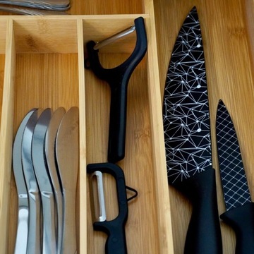 НАБОР КУХОННЫХ НОЖЕЙ НОЖ ШЕФ-повара Универсальные ножи Santoku ОЧИСТКИ