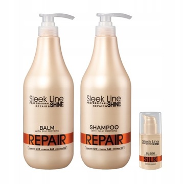 REPAIR STAPIZ ZESTAW - Szampon 1L+Balsam 1L+jedwab