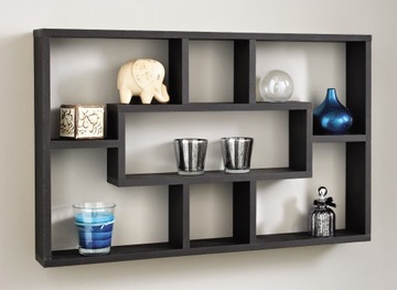 REGAŁ ŚCIENNY PÓŁKA WISZĄCA DEKORACJA MDF CZ f