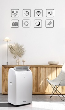 Портативный кондиционер ELIO, 3,5 кВт, осушитель Wi-Fi + прокладка ClimaLock