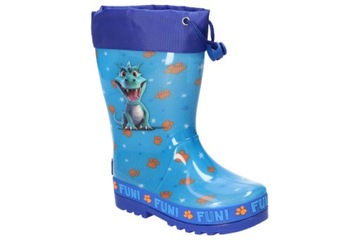 AMERICAN CLUB KAL24 WODOODPORNE GUMOWCE, LEKKIE KALOSZE DZIECIĘCE BLUE 30