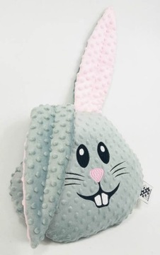 ПОДУШКА зайчик плюшевая игрушка с вышивкой надпись