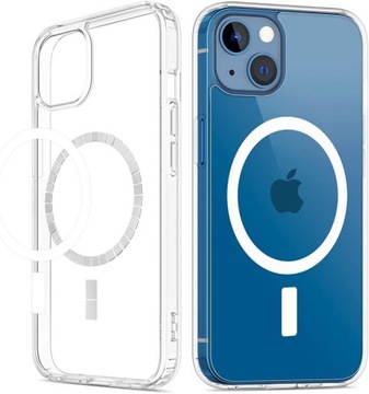 ЧЕХОЛ ДЛЯ IPHONE 13 + ПРОЗРАЧНЫЙ СТЕКЛЯННЫЙ КЕЙС 9H | МАГШОК