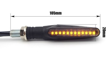 2x KIERUNKOWSKAZ 12 LED DYNAMICZNY DO MOTORU QUADA