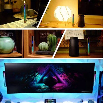 СВЕТОВАЯ ПАНЕЛЬ RGB СВЕТОДИОДНАЯ ЛЕНТА МИГАЮЩАЯ МУЗЫКА РИТМ СВЕТОДИОДНАЯ ПАНЕЛЬ МИГАЮЩАЯ ЗВУКОВАЯ ПАНЕЛЬ WOW