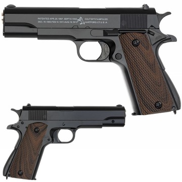 PISTOLET METALOWY NA KULKI COLT ASG IMITACJA BRONI NA KULKI 6MM REPLIKA