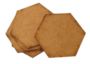 Стойки шестиугольные ХДФ МДФ 75 мм 5 шт.