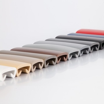 Перила ПВХ ПРЕМИУМ, поручень 40х8мм коричневый, 1 метр