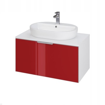 Szafka łazienkowa Cersanit S575-011 biało-czerwona