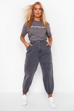 Boohoo Jeansowe joggery bojówki EU 44