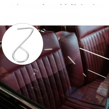 КРЮЧКИ ДЛЯ АВТОЧЕХЛОВ, ЗАЖИМЫ ДЛЯ ПОДУШЕК, 100 ШТ. ЦИНКОВАЯ СТАЛЬ