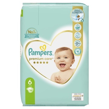 Подгузники Pampers Premium Care 6 38 шт 13+ кг