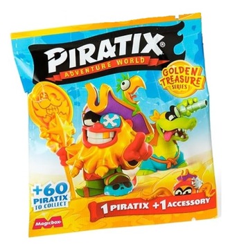 MAGIC BOX - PIRATIX - SERIA GOLDEN TREASURE - SASZETKA Z FIGURKĄ - 1 szt.