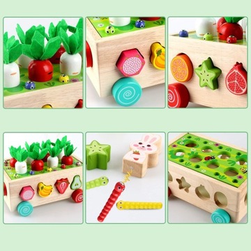 ФРУКТОВАЯ ПАЗЗЛ МОНТЕССОРИ ДЕРЕВЯННАЯ ИГРА ДЛЯ ДЕТЕЙ