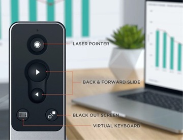 Satechi R1 Презентация Пульт дистанционного управления Bluetooth-презентацией Светодиодный индикатор