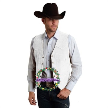 2022 Men's Suede Leather Suit Vest V-Neck Single B