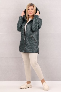 КУРТКА ЖЕНСКАЯ ЛЕГКАЯ ПЕРЕХОДНАЯ С КАПЮШОНОМ, БОЛЬШИЕ РАЗМЕРЫ