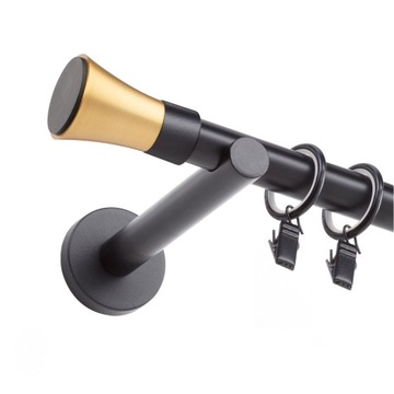 ЧЕРНЫЙ МЕТАЛЛИЧЕСКИЙ КАРДИН 19 мм / 120 см РАЗЛИЧНЫЕ МОДЕЛИ