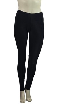 Leginsy getry czarne zimna cienka dzianina oddychające r. 58 PLUS SIZE