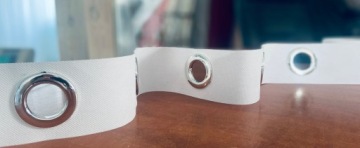 ЛЕНТА ЖЕСТКАЯ 8СМ С Люверсами КОЛЬЦА ЦВЕТА ДЛЯ ШТОР ШТОРА