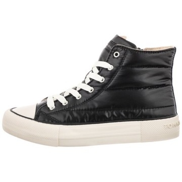 Buty Trampki Wysokie Damskie Tommy Hilfiger High Sneaker Czarne