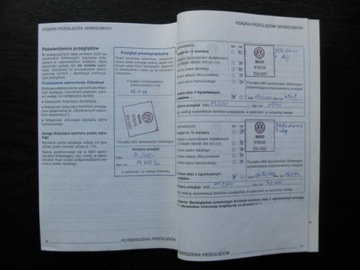 Сервисная книжка VW польская PL VW 1998 года оригинал