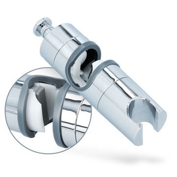 Держатель ручки для душа 22/25 мм, регулируемый, хром