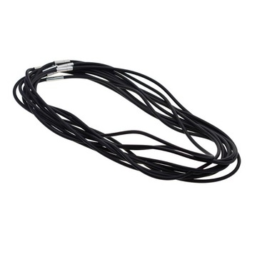 10 nici 18 3mm czarna guma Naszyjnik Lina 55cm