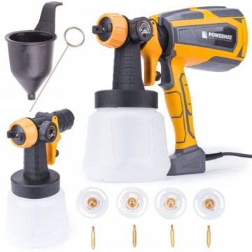 ГЕНЕРАТОР ДЛЯ ПОКРАСКИ POWERMAT ЭЛЕКТРИЧЕСКИЙ ПОКРАСОЧНЫЙ ПИСТОЛЕТ + 4 НАСАДКИ