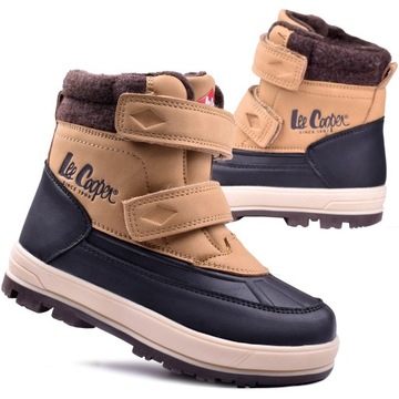 Śniegowce Dziecięce Lee Cooper ocieplane zimowe trapery sportowe 2059 r.34
