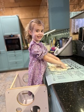 KITCHEN HELPER детский кухонный помощник 1+ регулируемый SOLID MDF черный