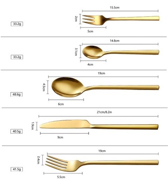 Набор GOLD CUTLERY праздничный набор - 60 элементов