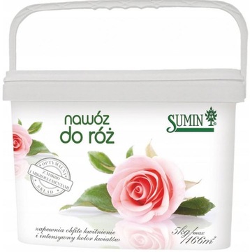 SUMIN DO RÓŻ 5KG NAWÓZ KWIATÓW KWITNĄCYCH WYBARWIA