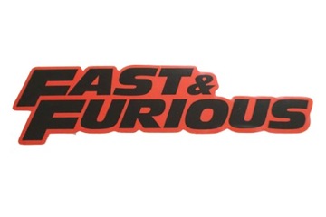 FAST AND FURIOUS NAKLEJKA STICKER 11,1 x 3,1 cm