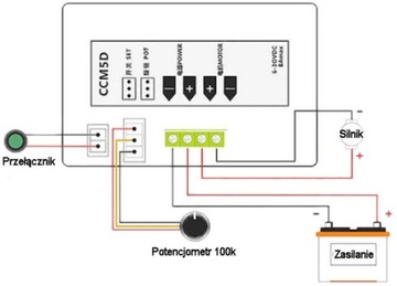 Контроллер двигателя ШИМ 6–30 В постоянного тока, 8 А CCM5D