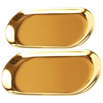 ЗОЛОТАЯ ОВАЛЬНАЯ РЫБНАЯ ТАРЕЛКА