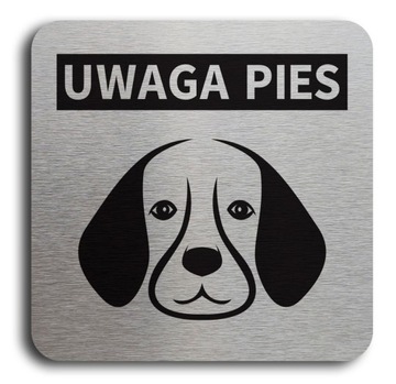 Табличка «ВНИМАНИЕ СОБАКА» 10х10 см – разные породы на выбор