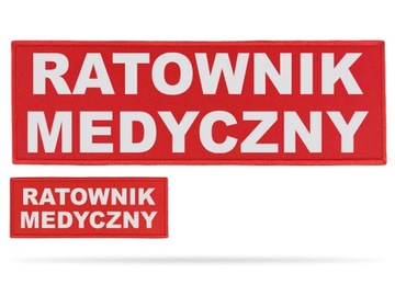 ZESTAW ODBLASKOWYCH NASZYWEK wz. RATOWNIK MEDYCZNY